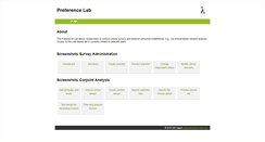 Desktop Screenshot of preferencelab.com